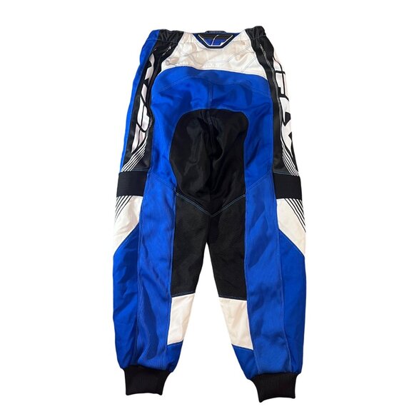Fly Racing Mens 303 Race Pant Size 32 Blue/White/Black 100% Polyester Adjustable - Picture 3 of 9